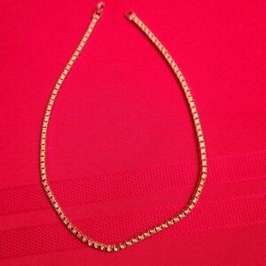 Silver And Rhinestone Necklace